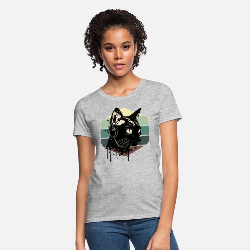 Cat Wearing Headphones | cat wearing earphones