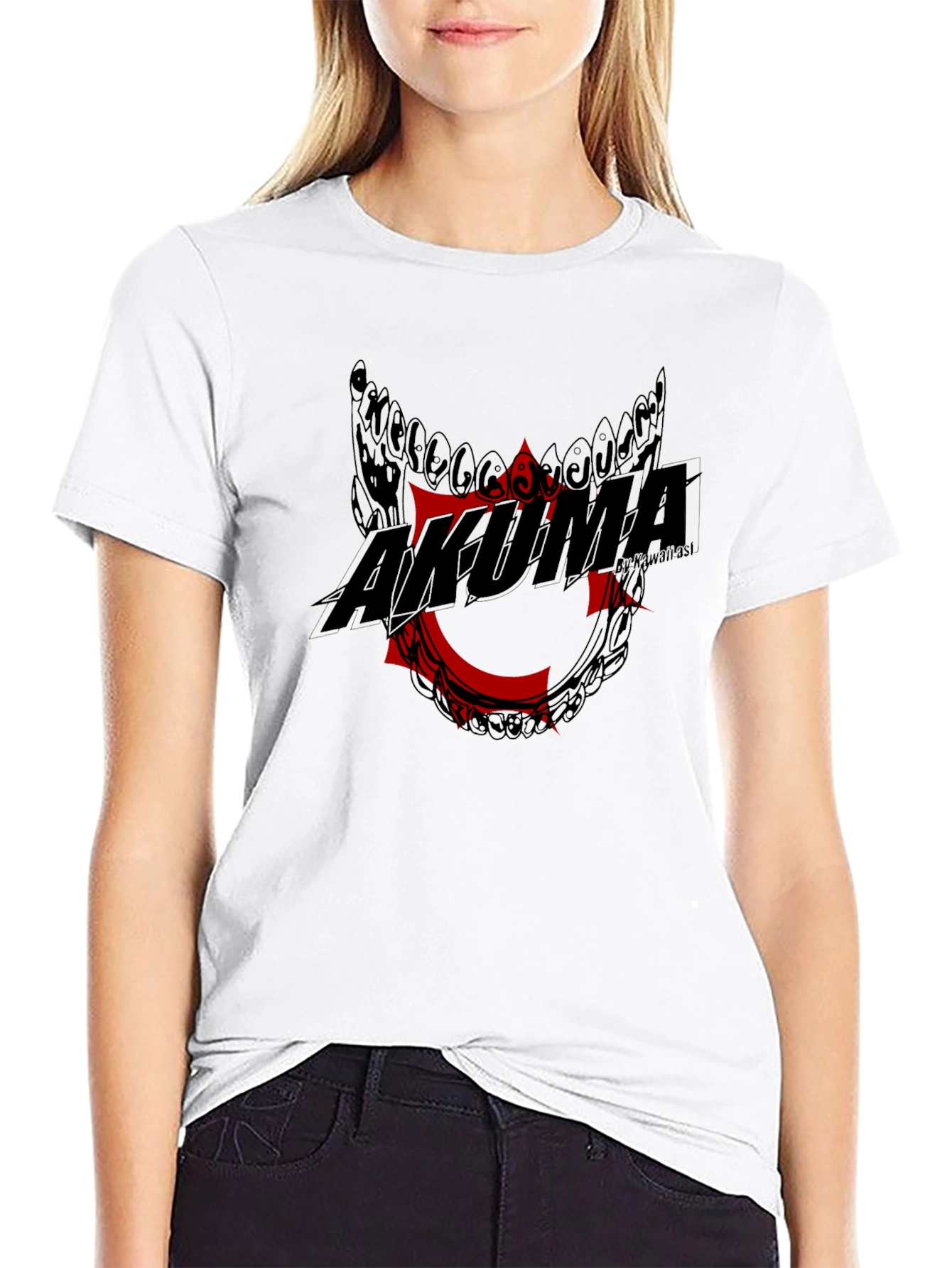 Akuma Graphic Print T-Shirt - Street Fighter Inspired