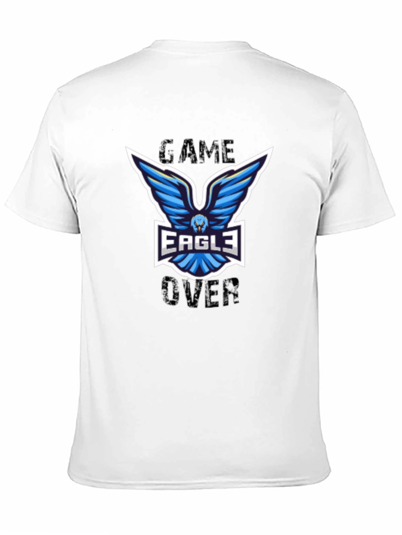 Game Over Eagle Graphic T-Shirt - Black