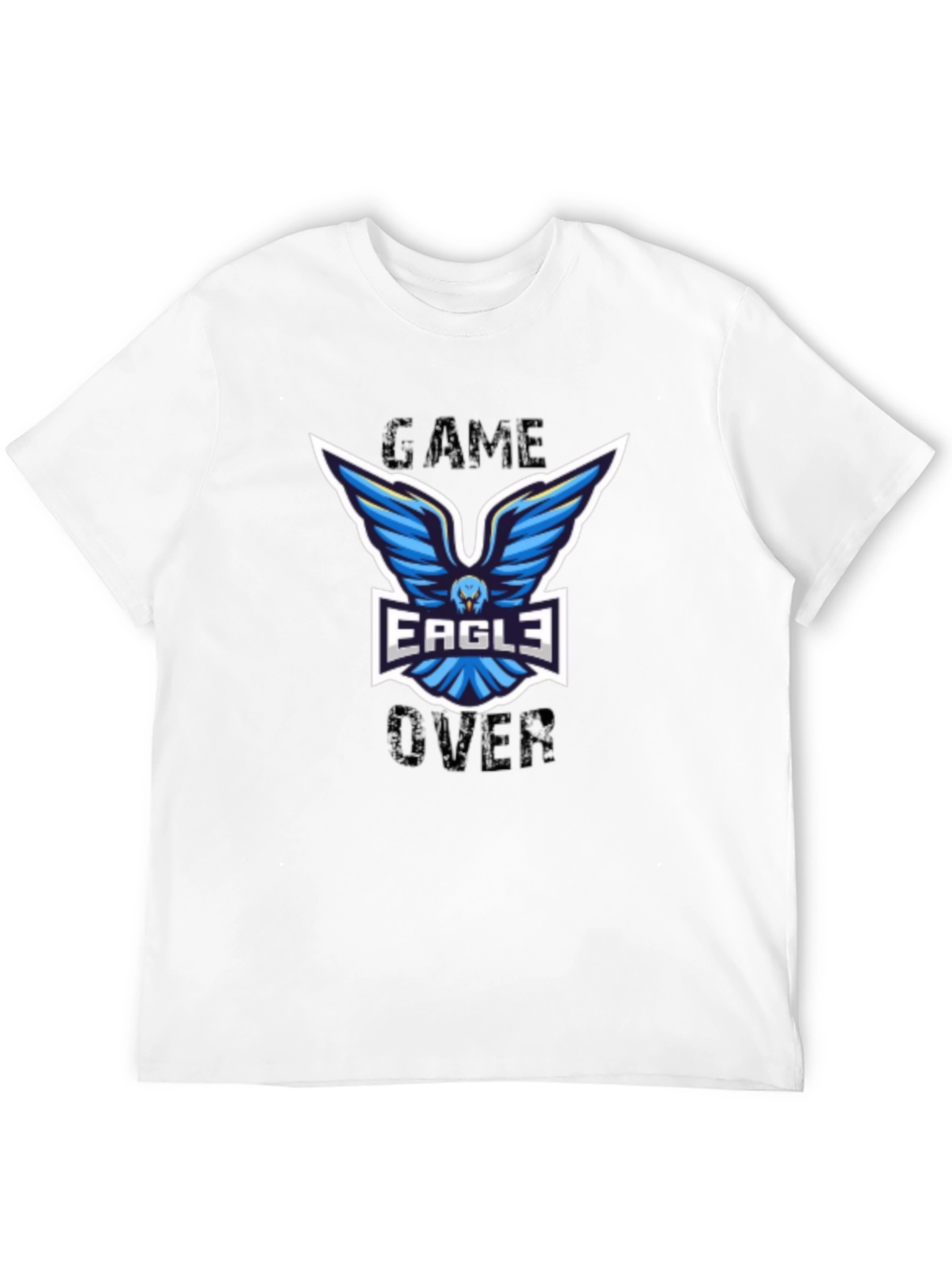 Game Over Eagle Graphic T-Shirt - Black