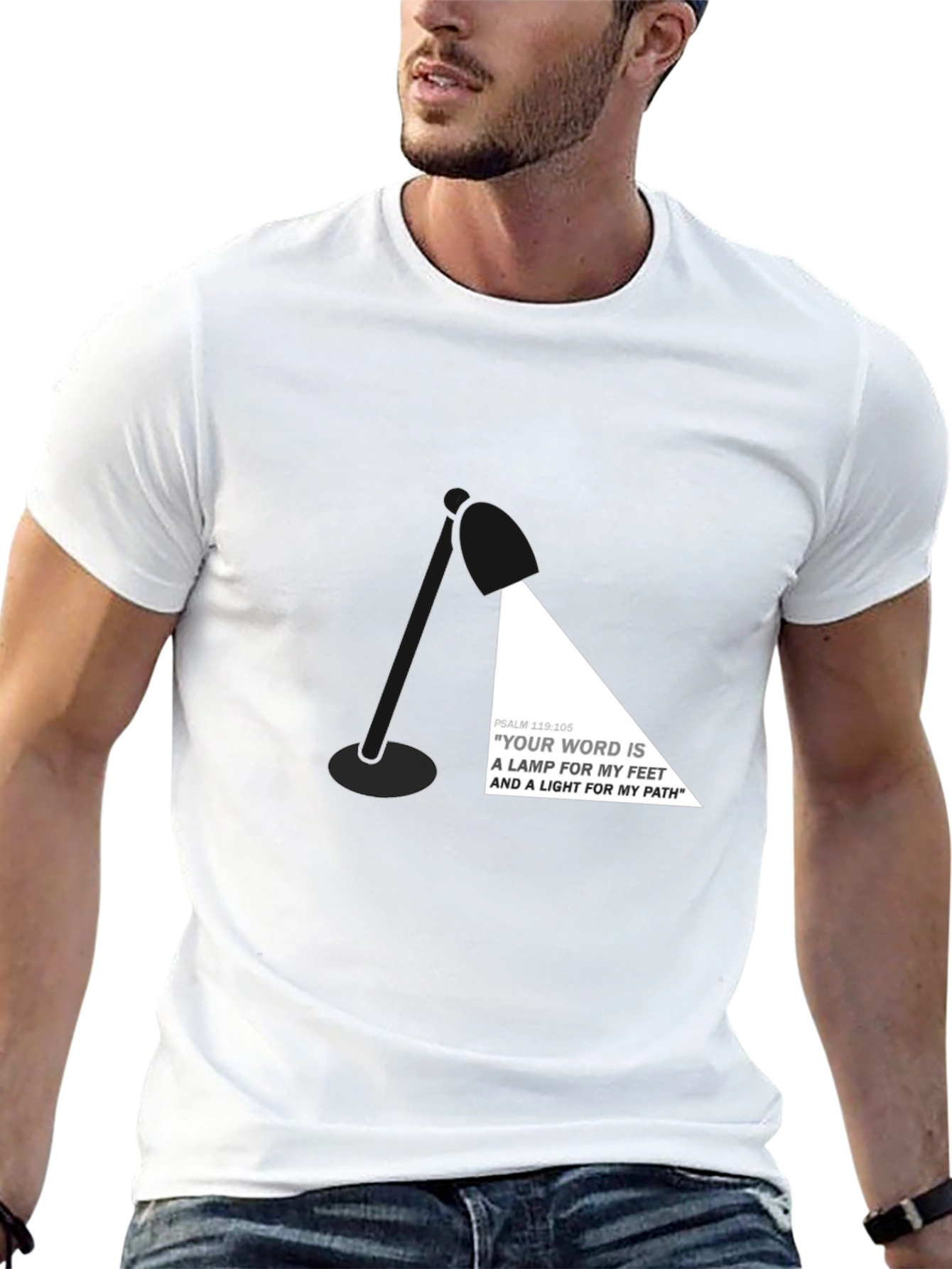 Psalm 119:105 Graphic Tee - Scripture T-Shirt