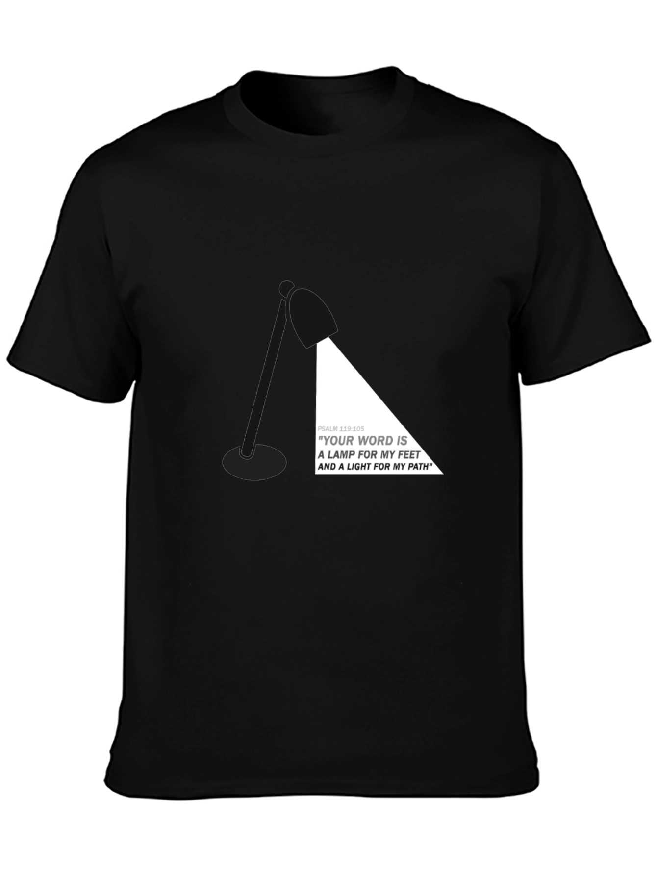 Psalm 119:105 Graphic Tee - Scripture T-Shirt