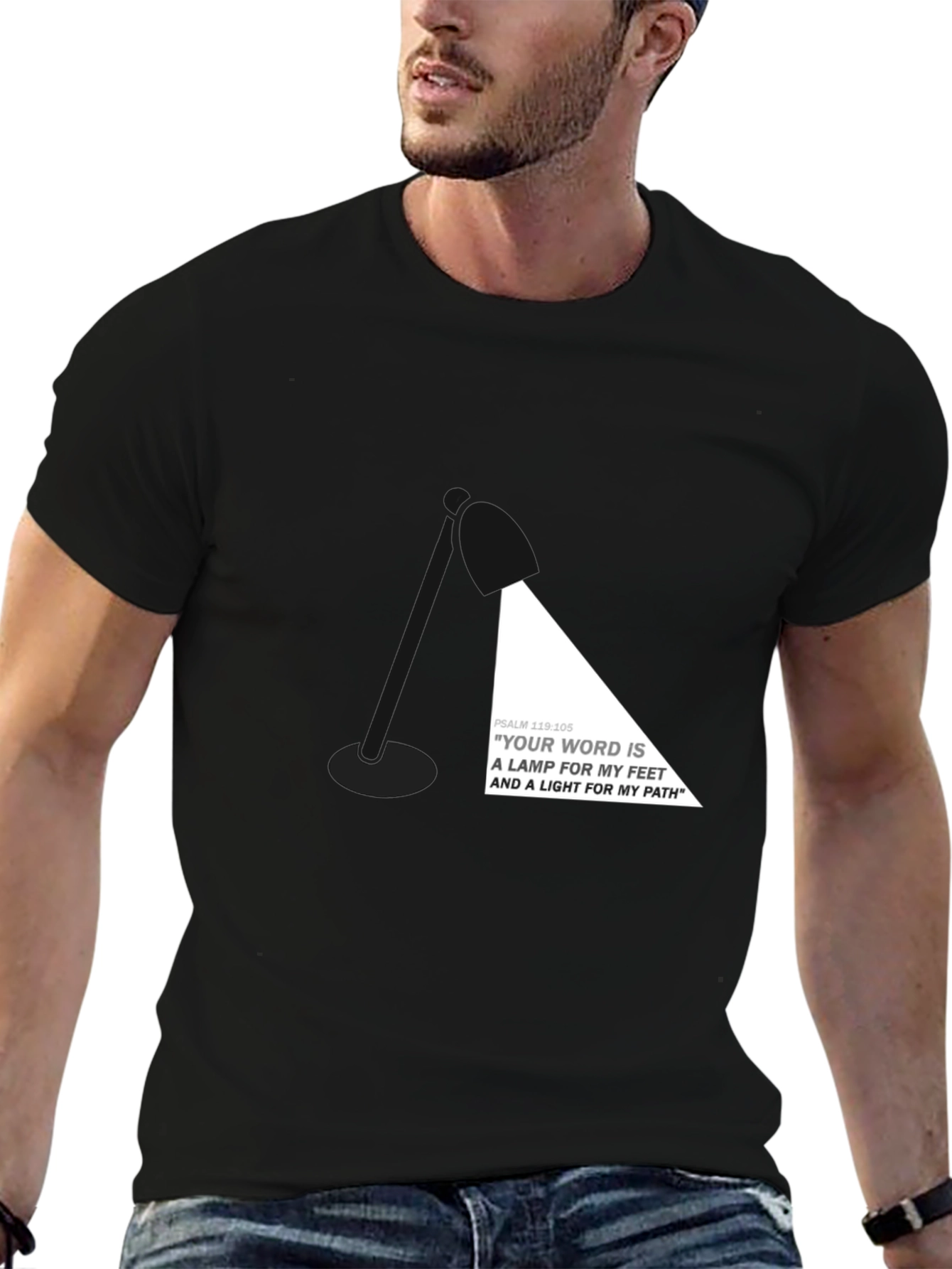 Psalm 119:105 Graphic Tee - Scripture T-Shirt