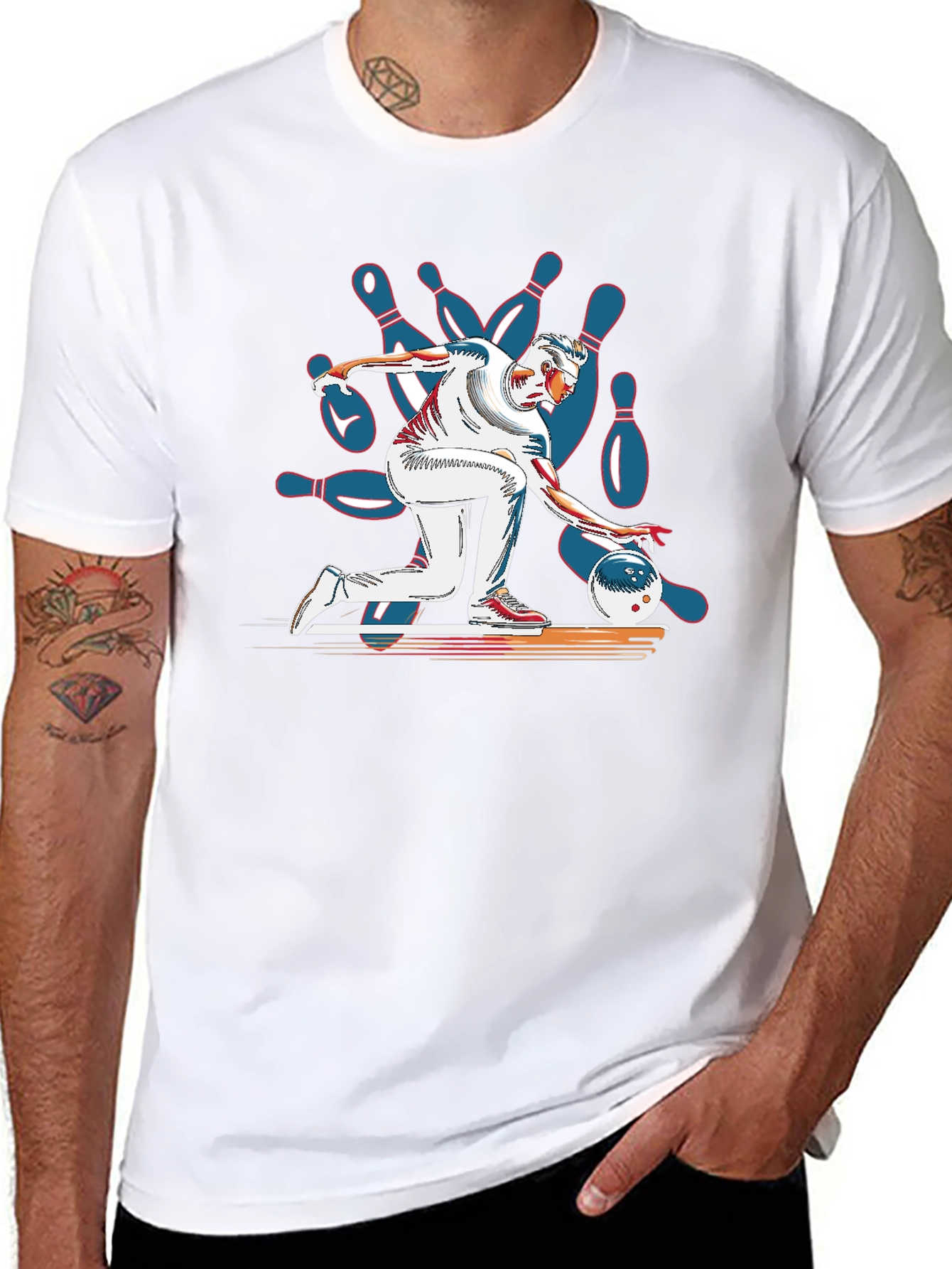 Bowling Strike Graphic T-Shirt