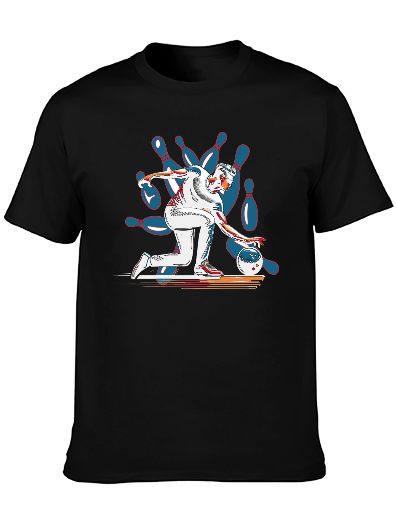 Bowling Strike Graphic T-Shirt