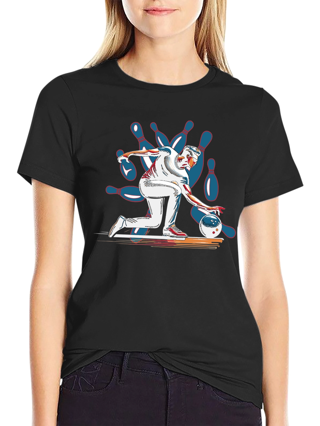Bowling Strike Graphic T-Shirt