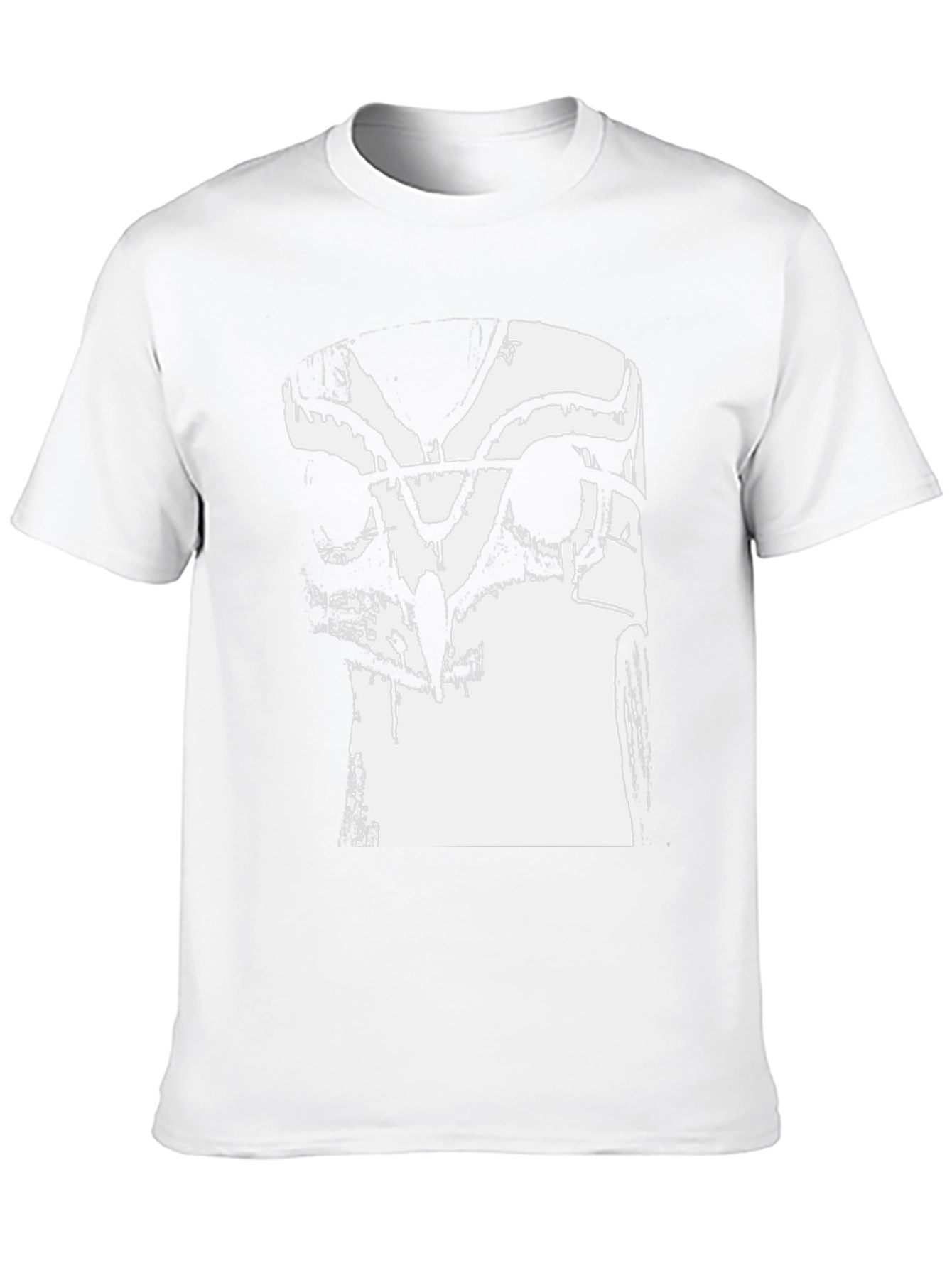 Abstract Owl Graphic Black T-Shirt