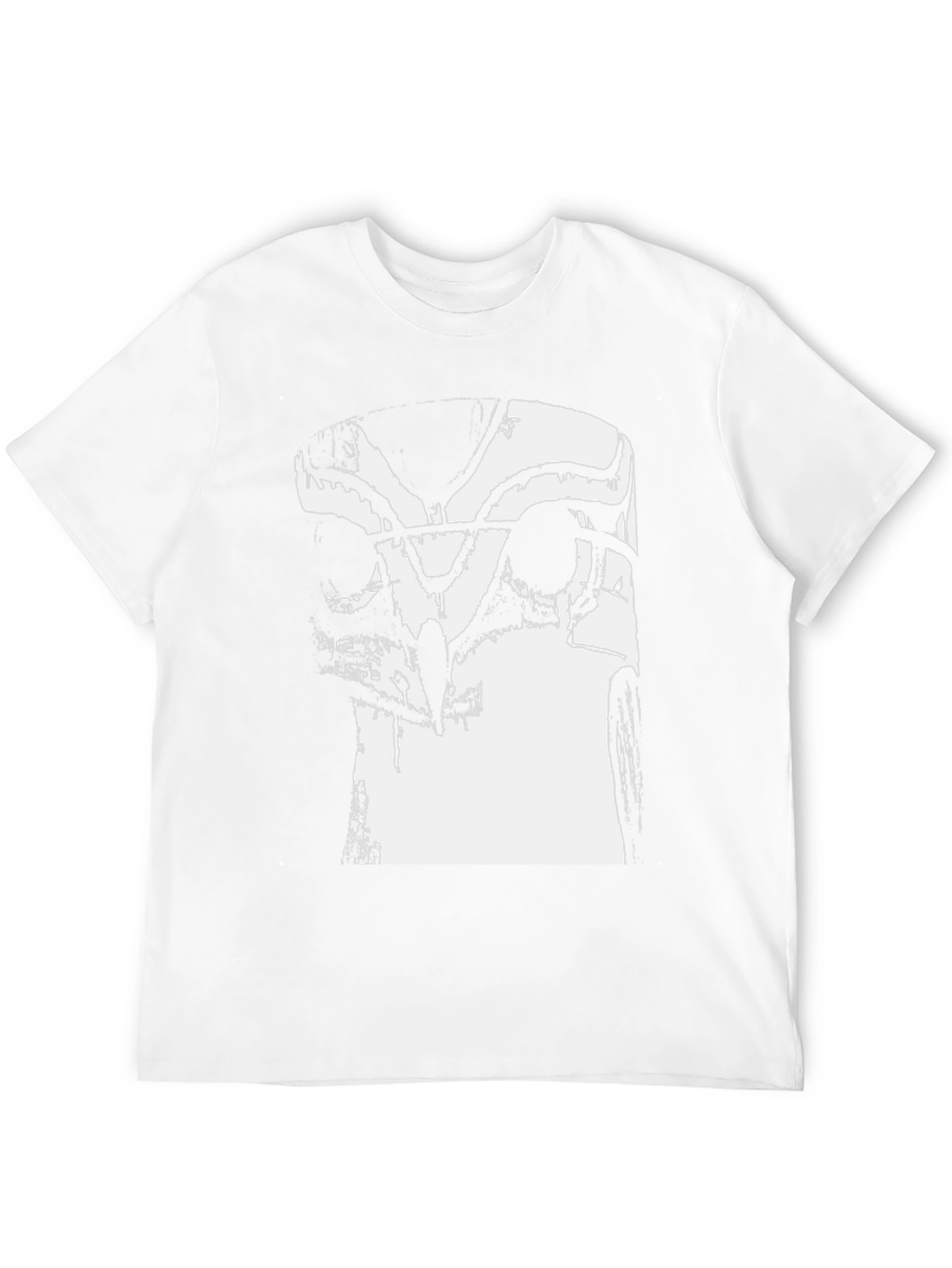 Abstract Owl Graphic Black T-Shirt