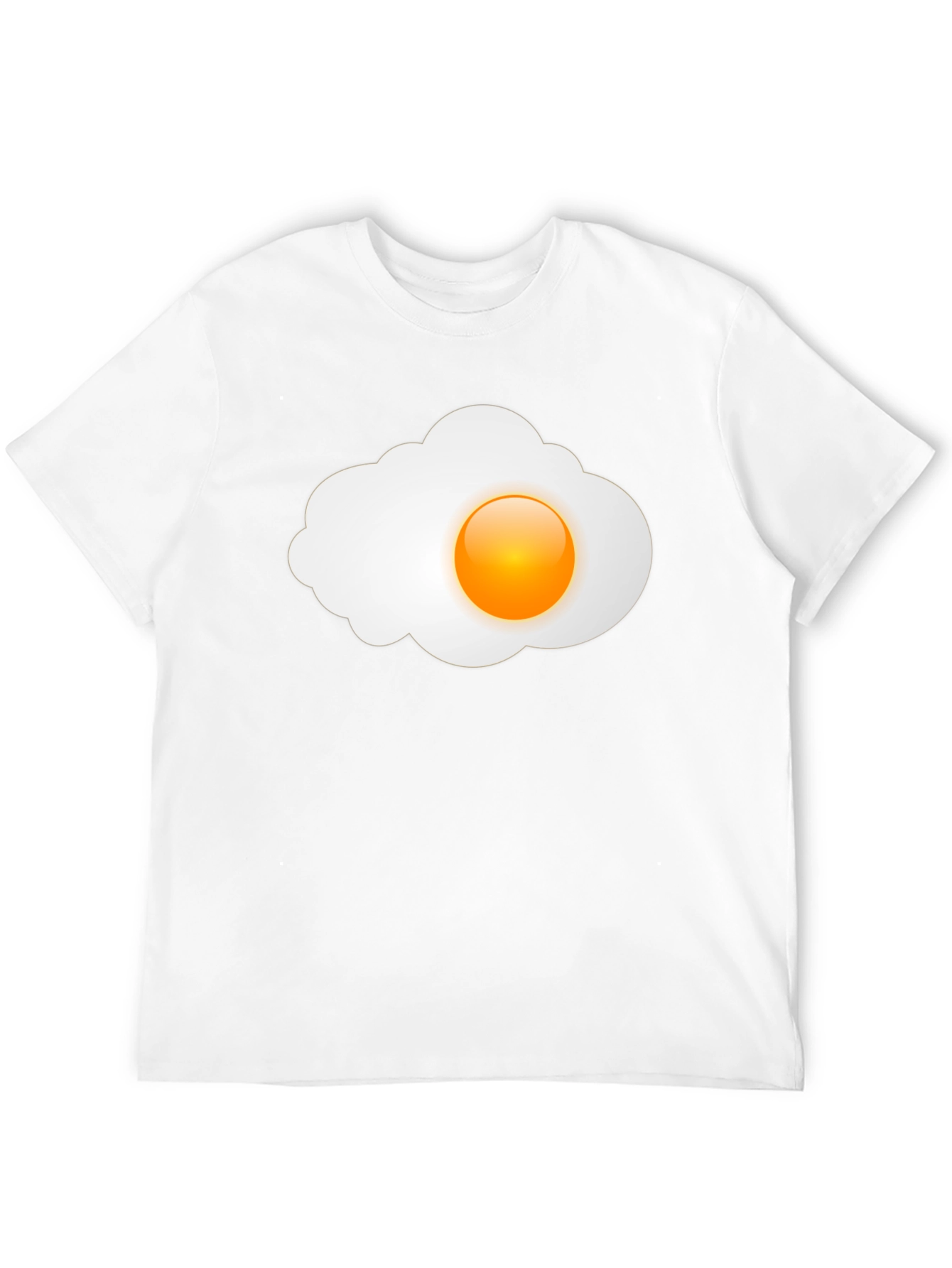 Sunny Side Up Graphic Tee - Casual Black T-Shirt