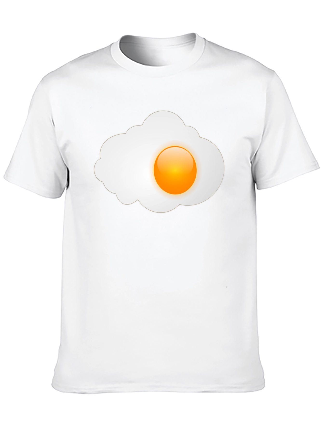 Sunny Side Up Graphic Tee - Casual Black T-Shirt