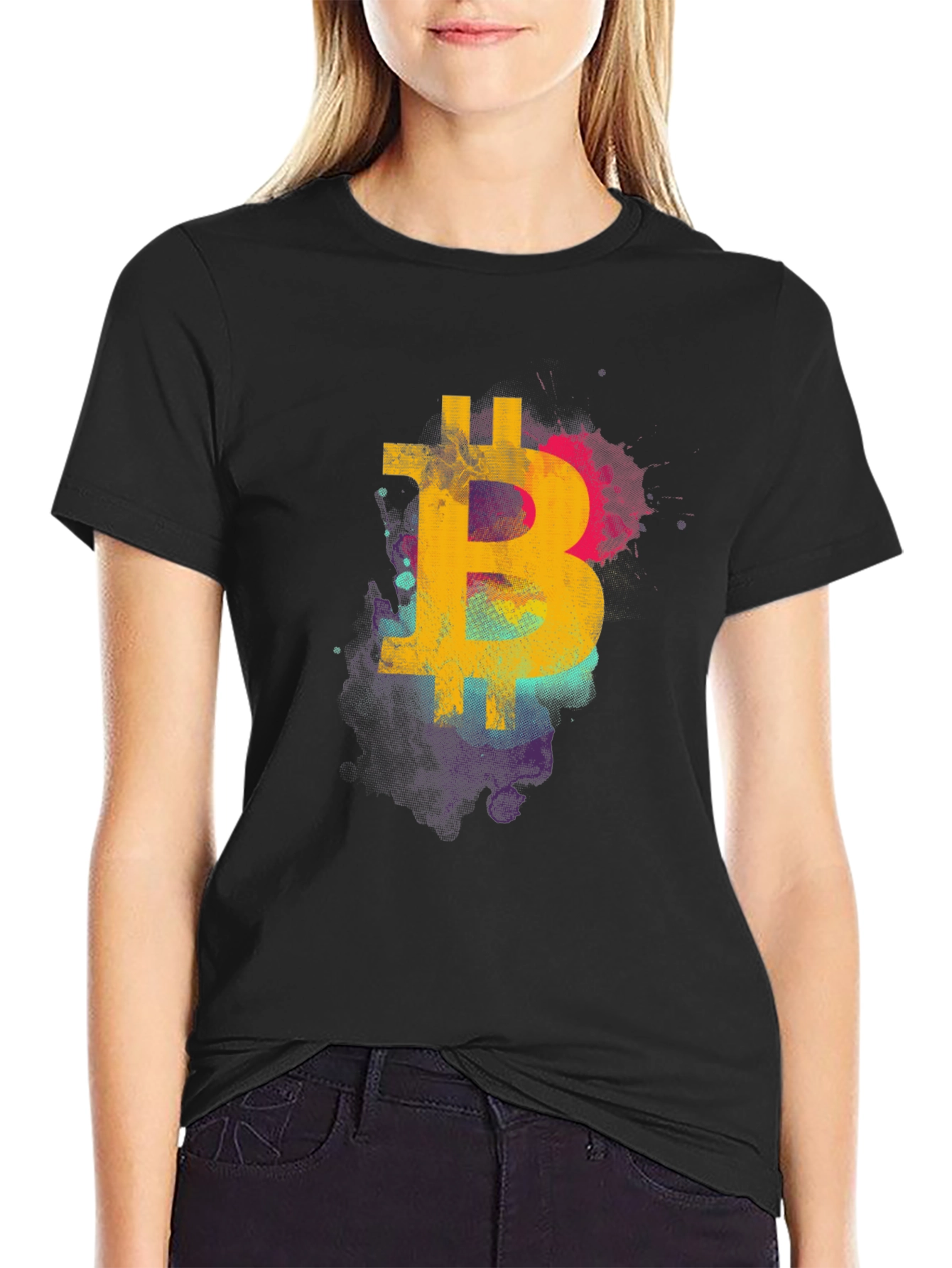 Bitcoin Art Graphic T-Shirt - Crypto Tee