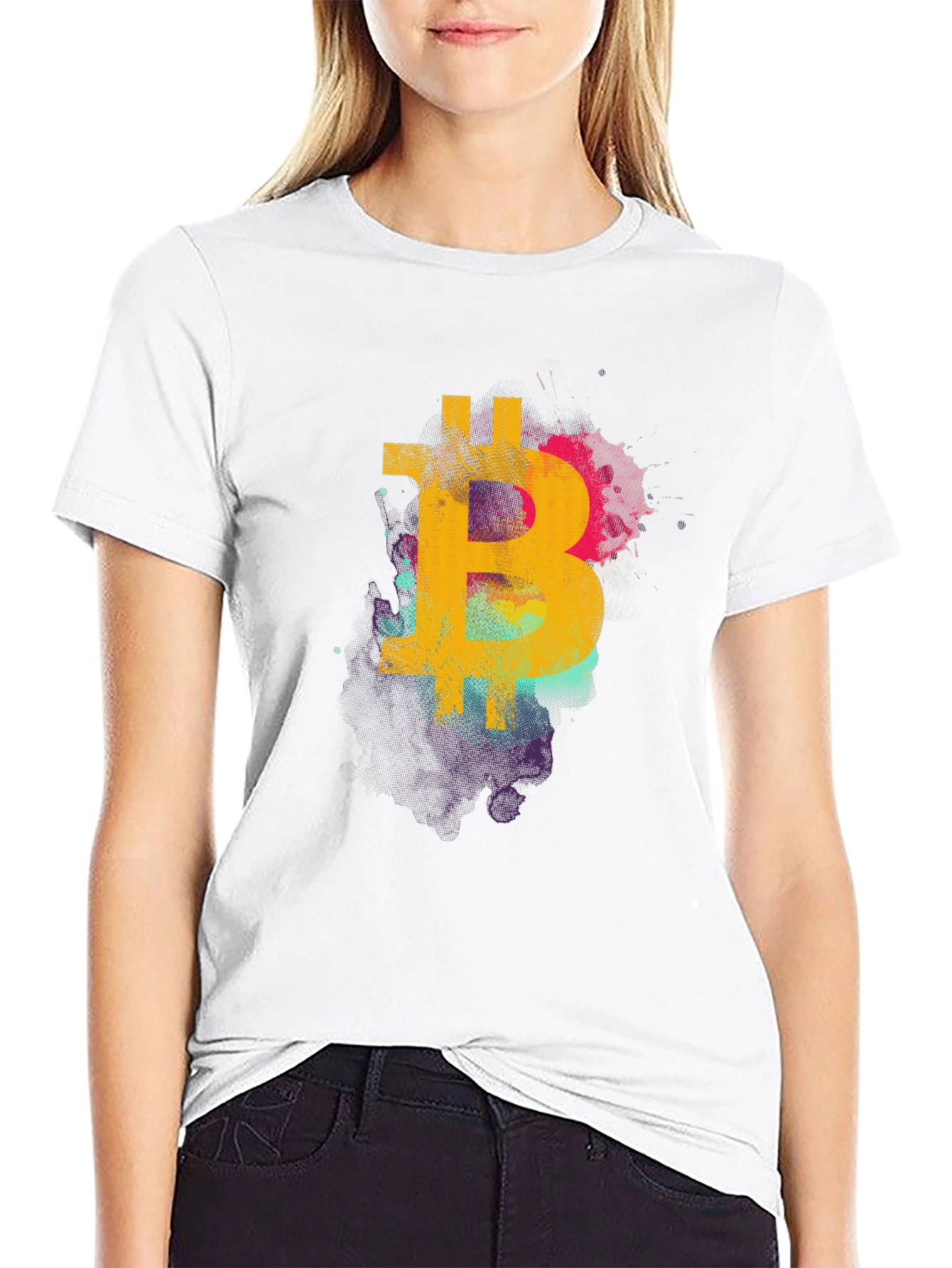 Bitcoin Art Graphic T-Shirt - Crypto Tee