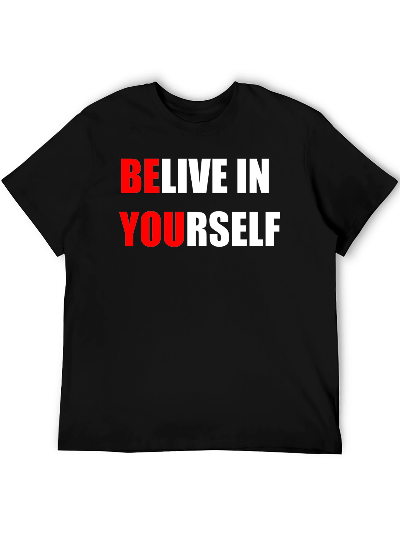 Believe In Yourself Graphic Tee - Black