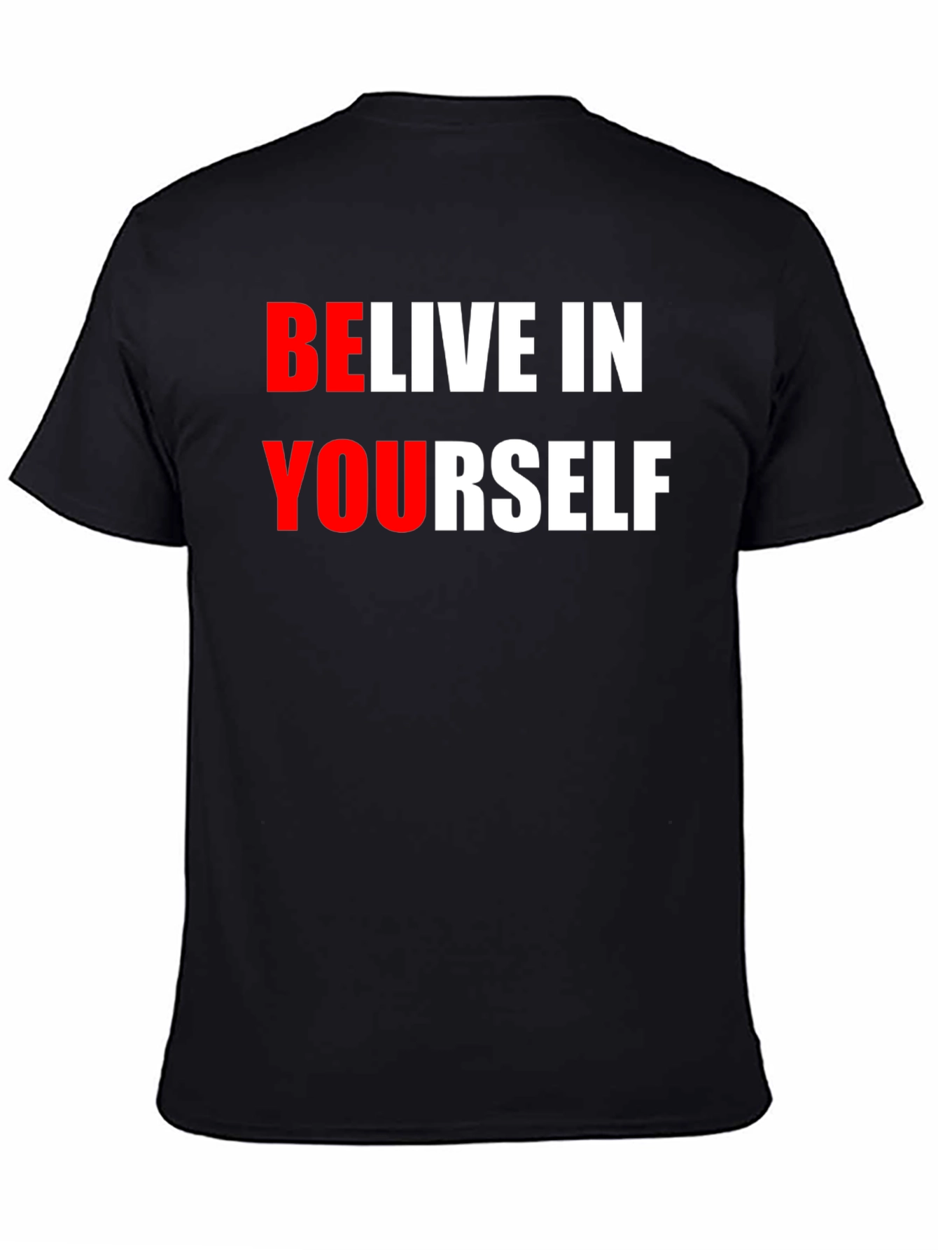 Believe In Yourself Graphic Tee - Black