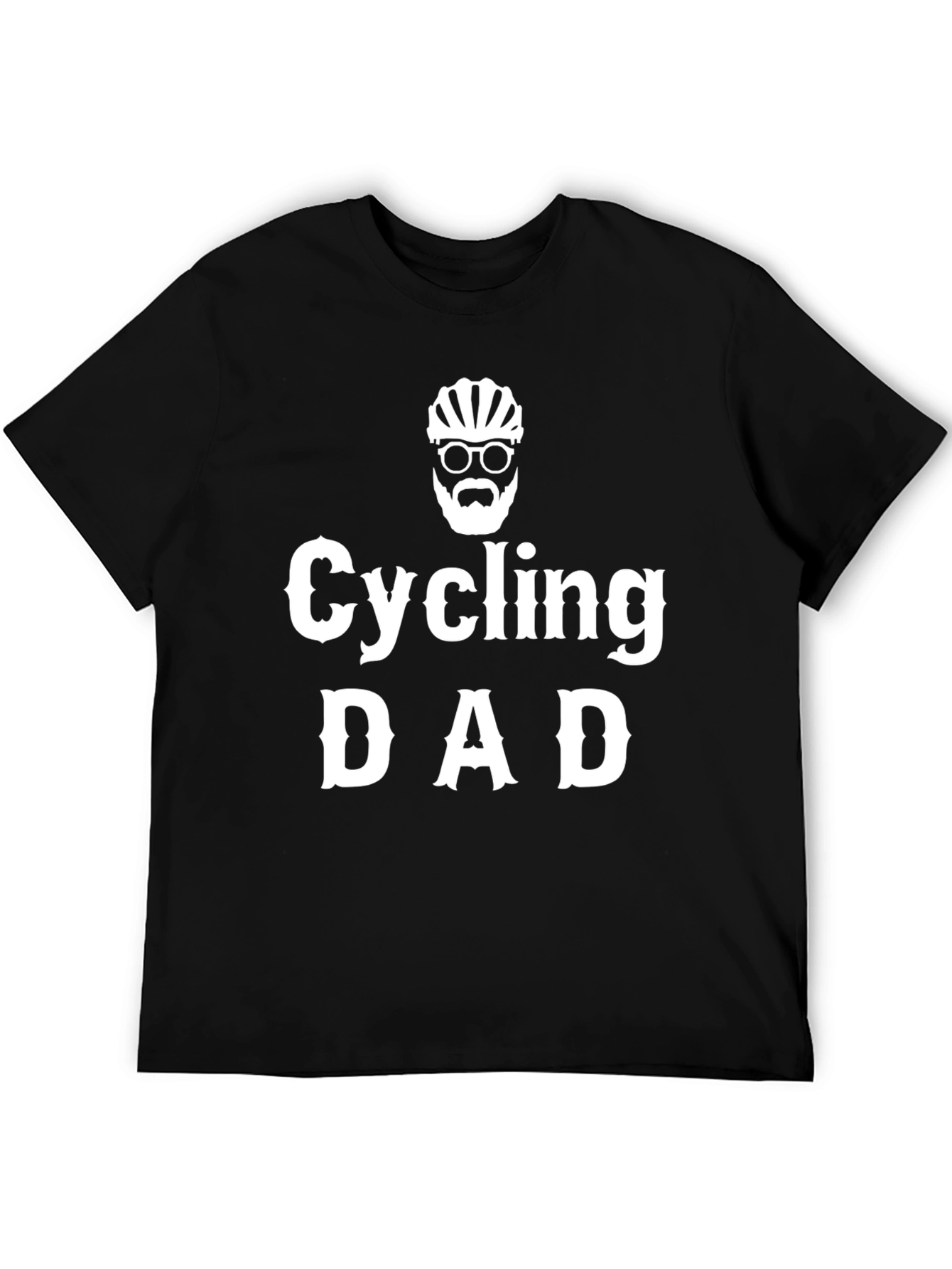 Cycling Dad T-Shirt - Black Cotton Tee