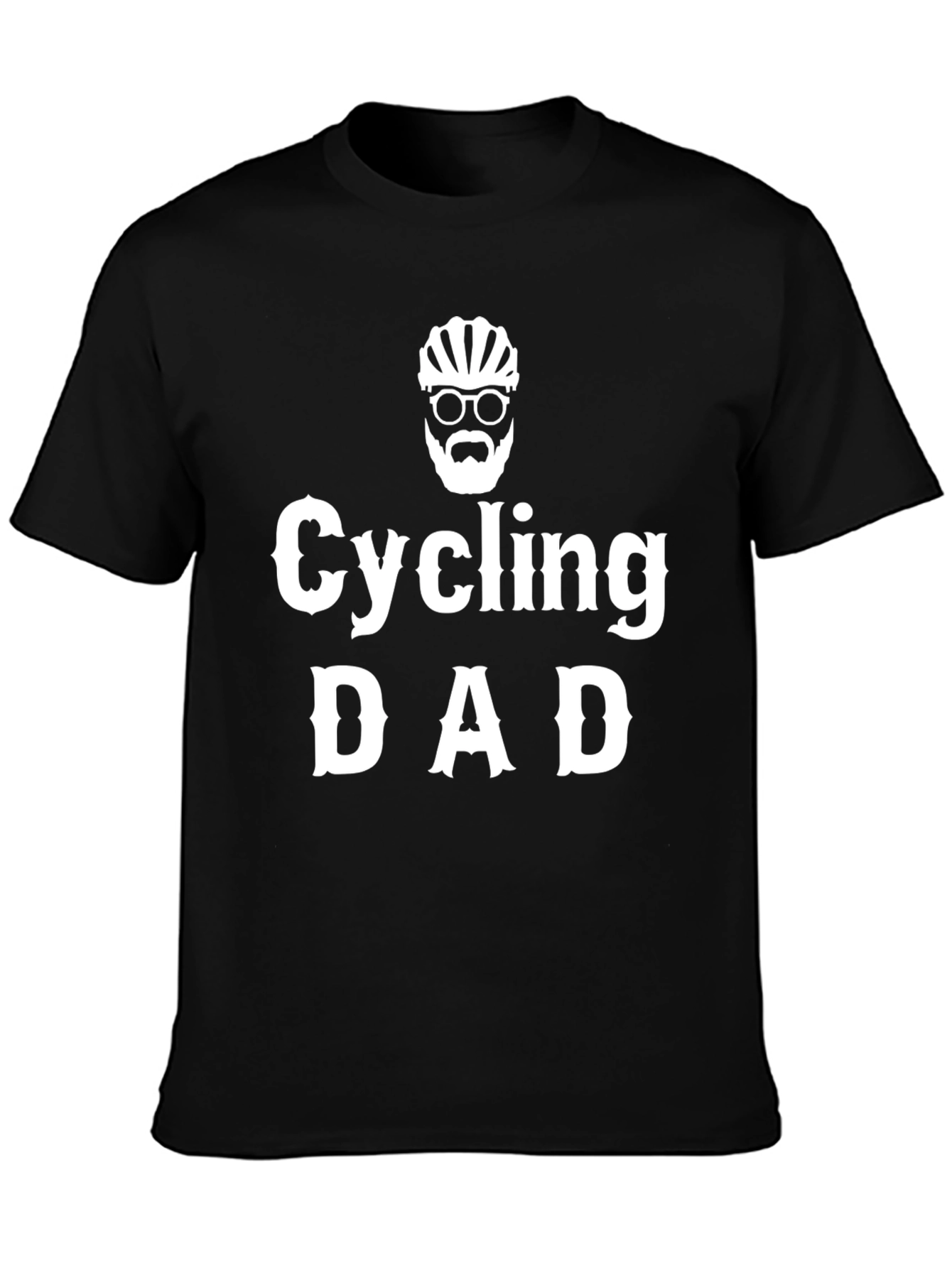 Cycling Dad T-Shirt - Black Cotton Tee