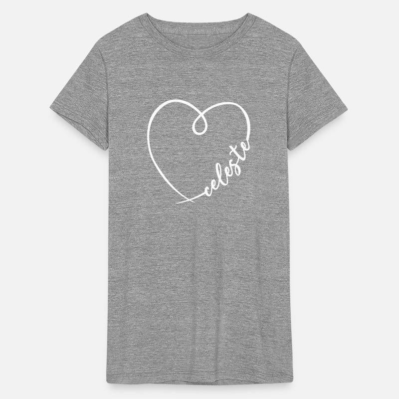 Celeste Name Heart Calligraphy