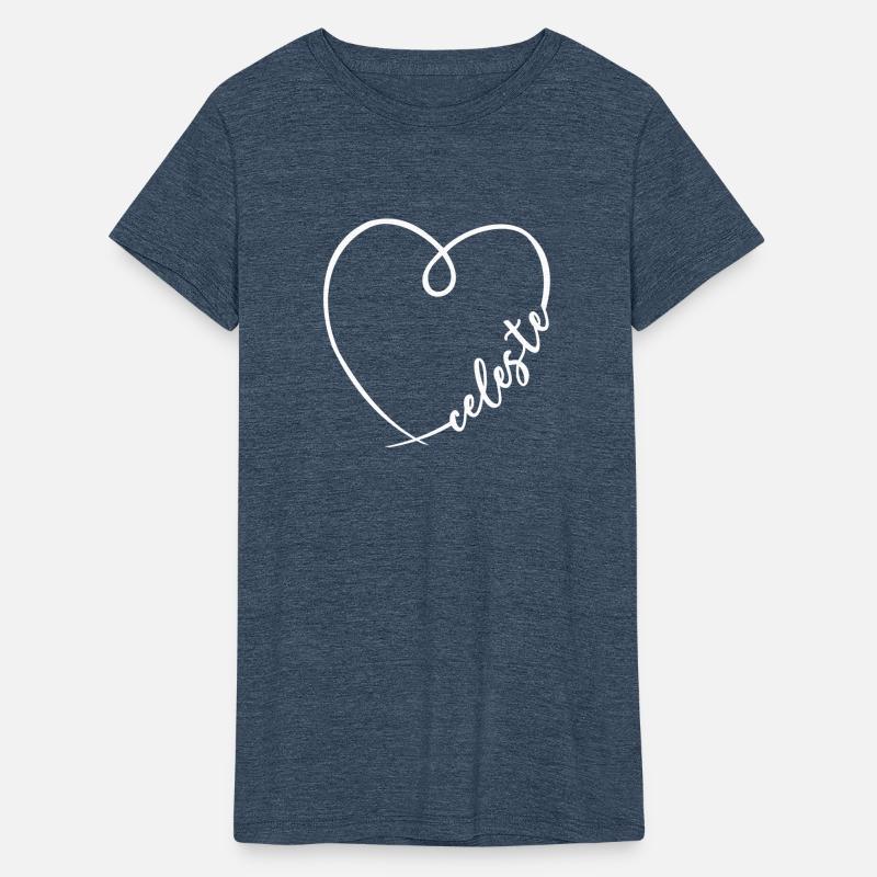 Celeste Name Heart Calligraphy