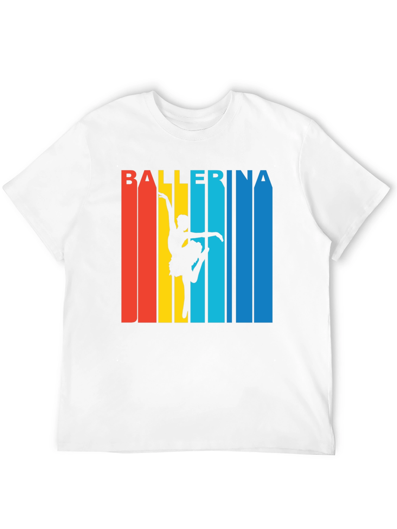Ballerina Retro Style Graphic T-Shirt