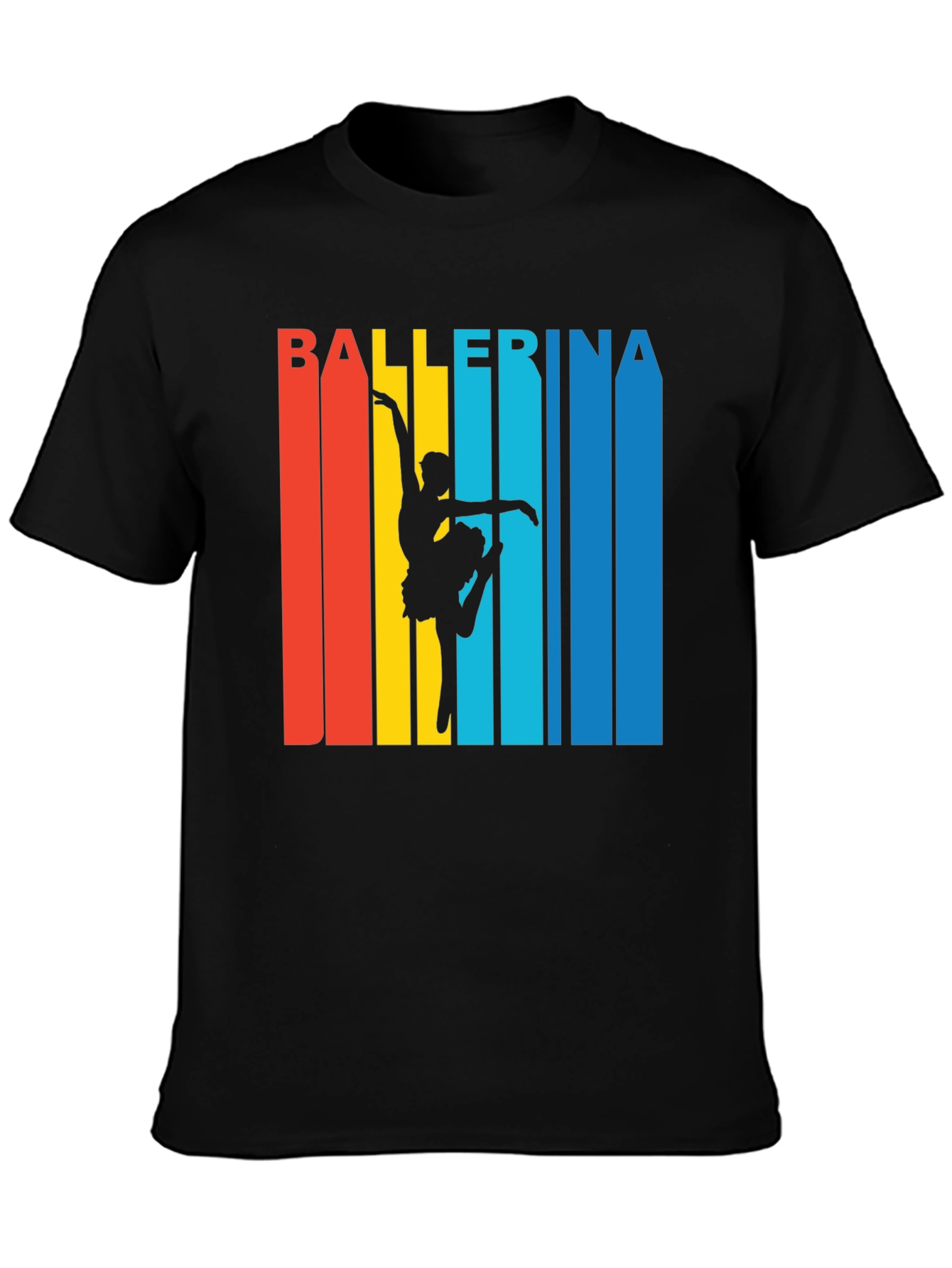 Ballerina Retro Style Graphic T-Shirt