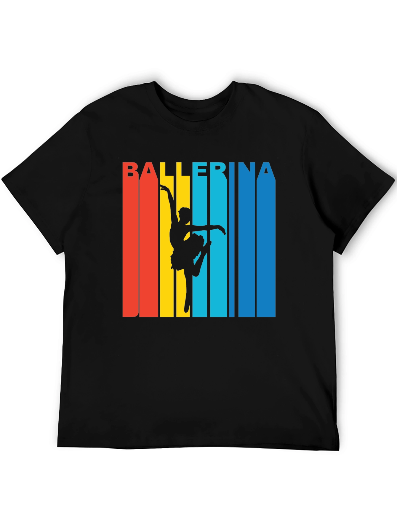Ballerina Retro Style Graphic T-Shirt