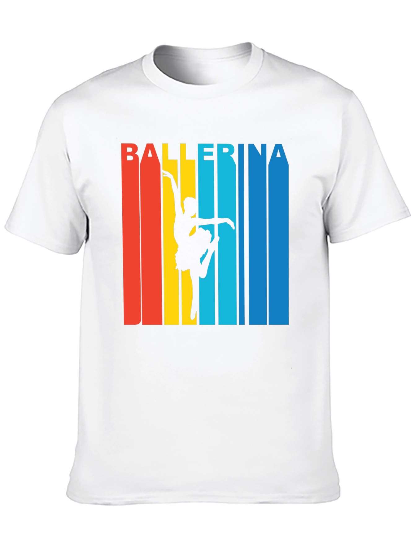 Ballerina Retro Style Graphic T-Shirt