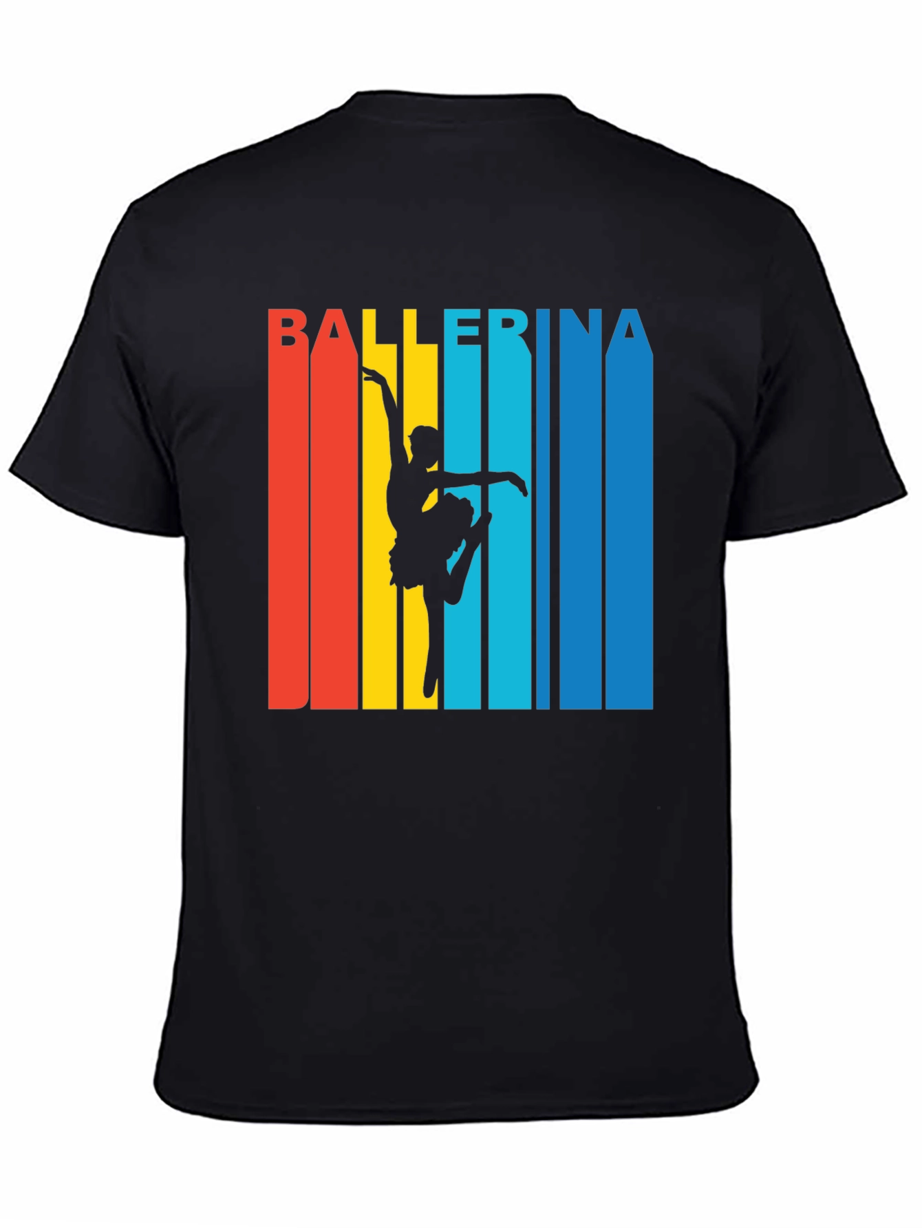 Ballerina Retro Style Graphic T-Shirt