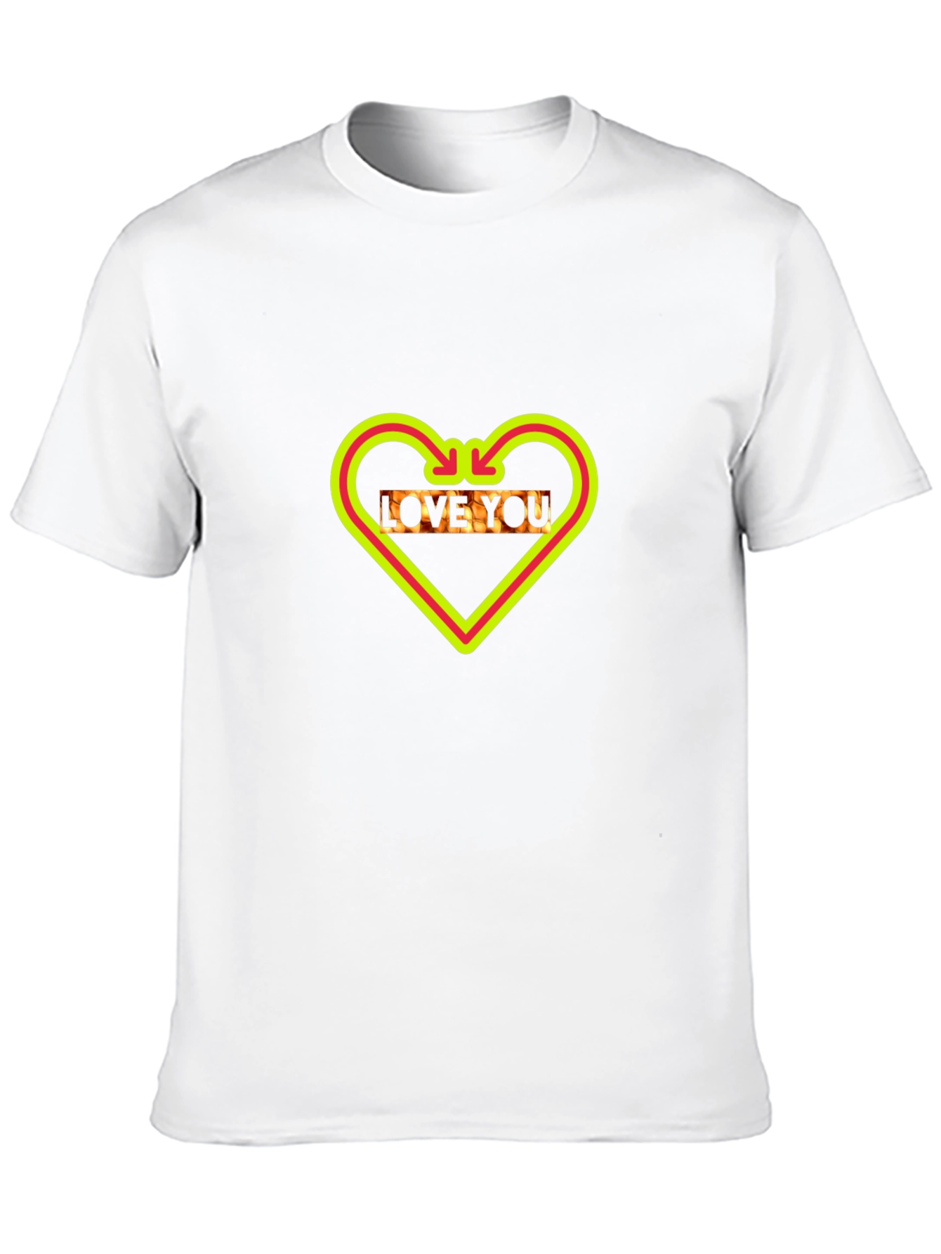 Love You Graphic Tee - Black Cotton Blend T-Shirt