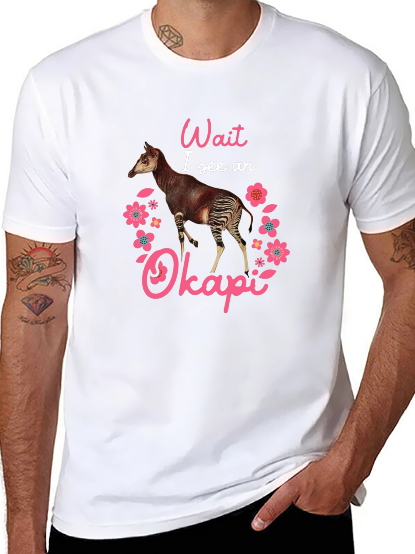 Okapi Animal Graphic Tee - Fun & Unique Design