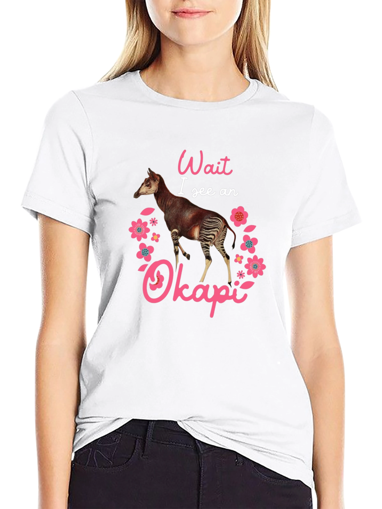 Okapi Animal Graphic Tee - Fun & Unique Design
