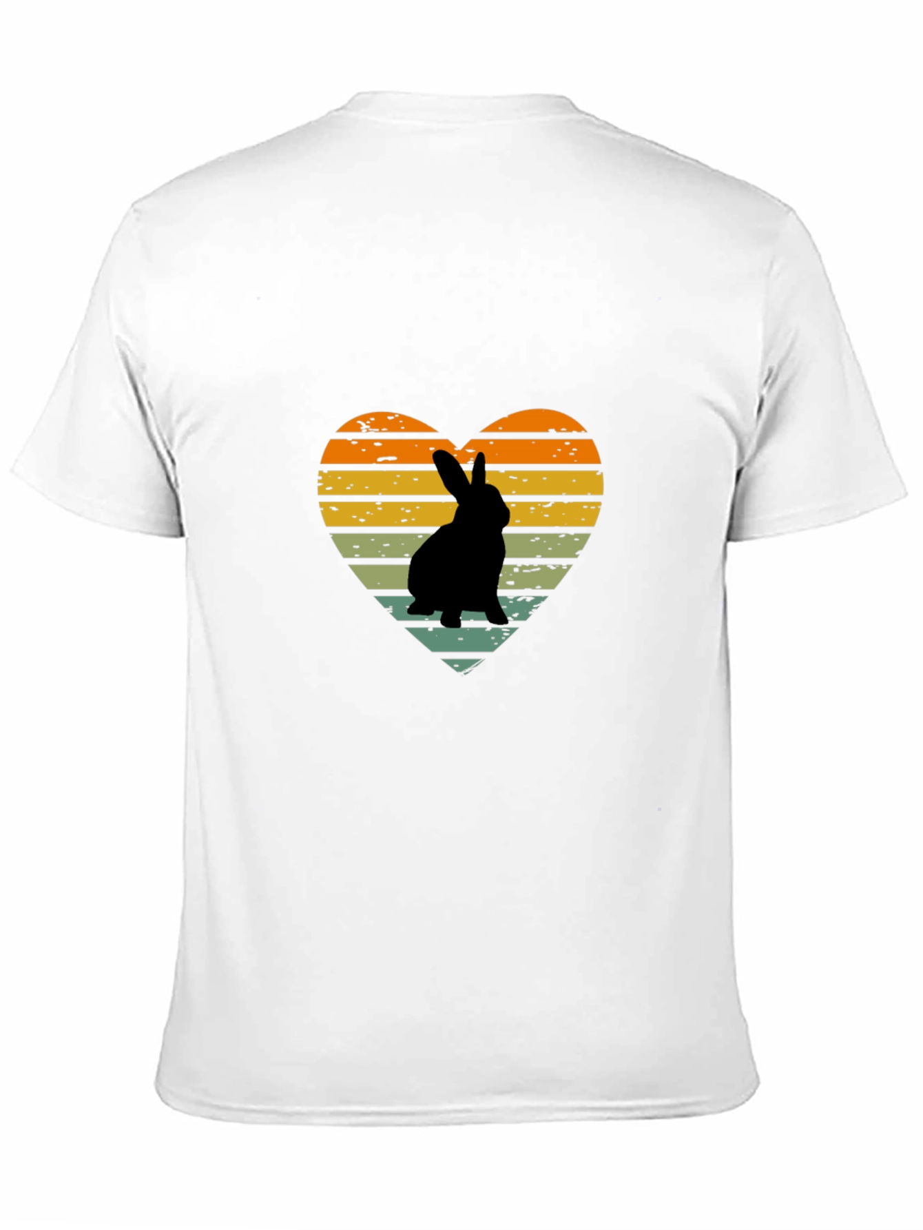 Retro Rabbit Heart Graphic T-Shirt