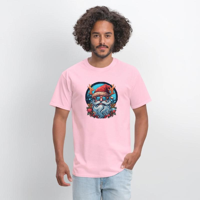 Chill Blue Santa with Antler Vibes