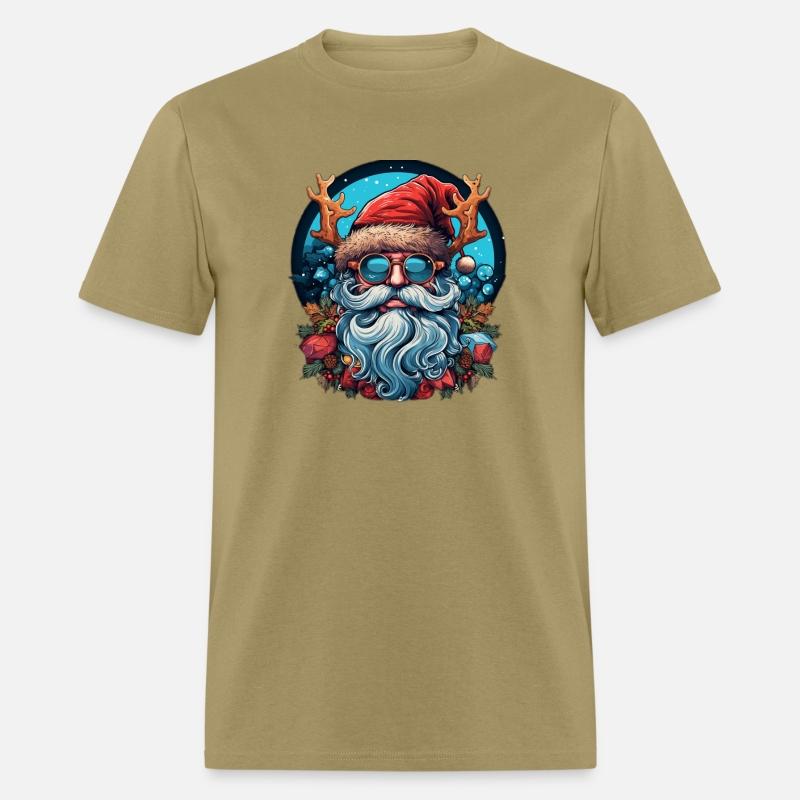 Chill Blue Santa with Antler Vibes