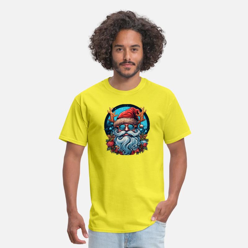 Chill Blue Santa with Antler Vibes