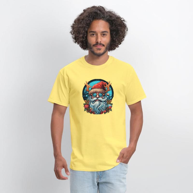 Chill Blue Santa with Antler Vibes