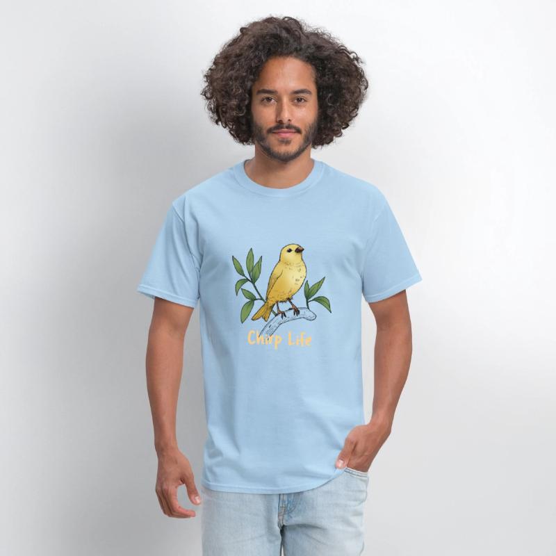 Chirp Life, bird tshirt.