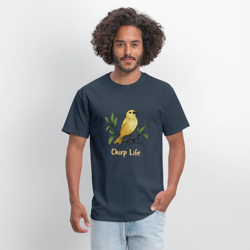 Chirp Life, bird tshirt.
