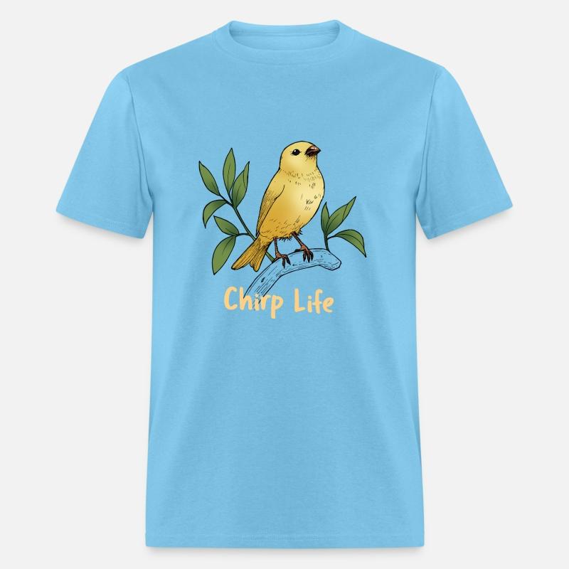 Chirp Life, bird tshirt.