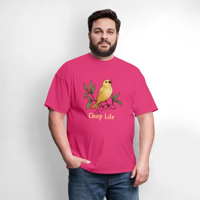 Chirp Life, bird tshirt.