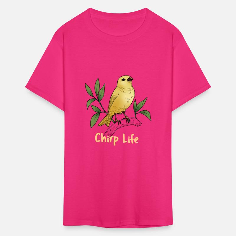Chirp Life, bird tshirt.