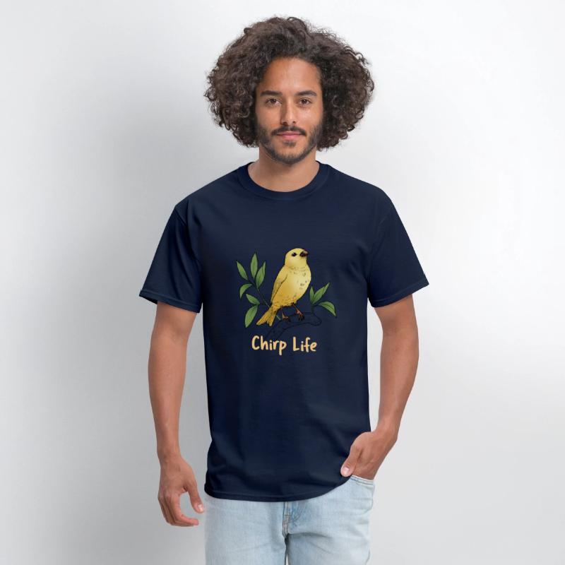 Chirp Life, bird tshirt.
