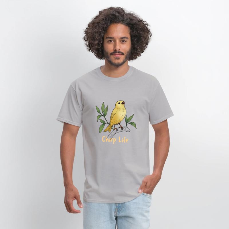 Chirp Life, bird tshirt.