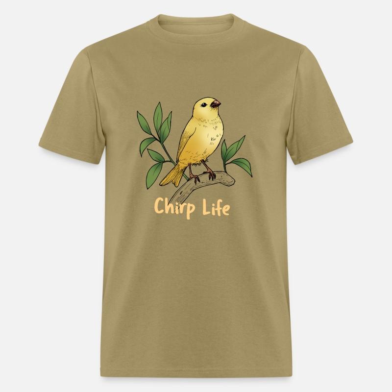 Chirp Life, bird tshirt.