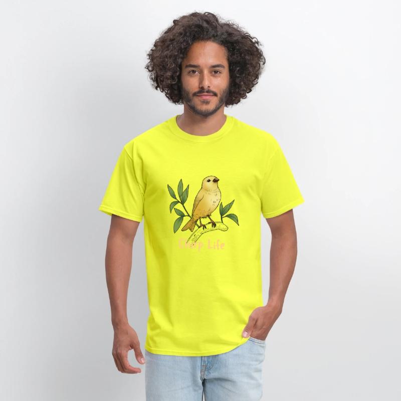 Chirp Life, bird tshirt.