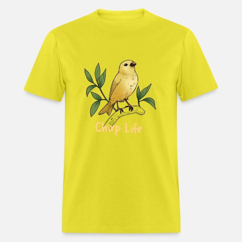 Chirp Life, bird tshirt.