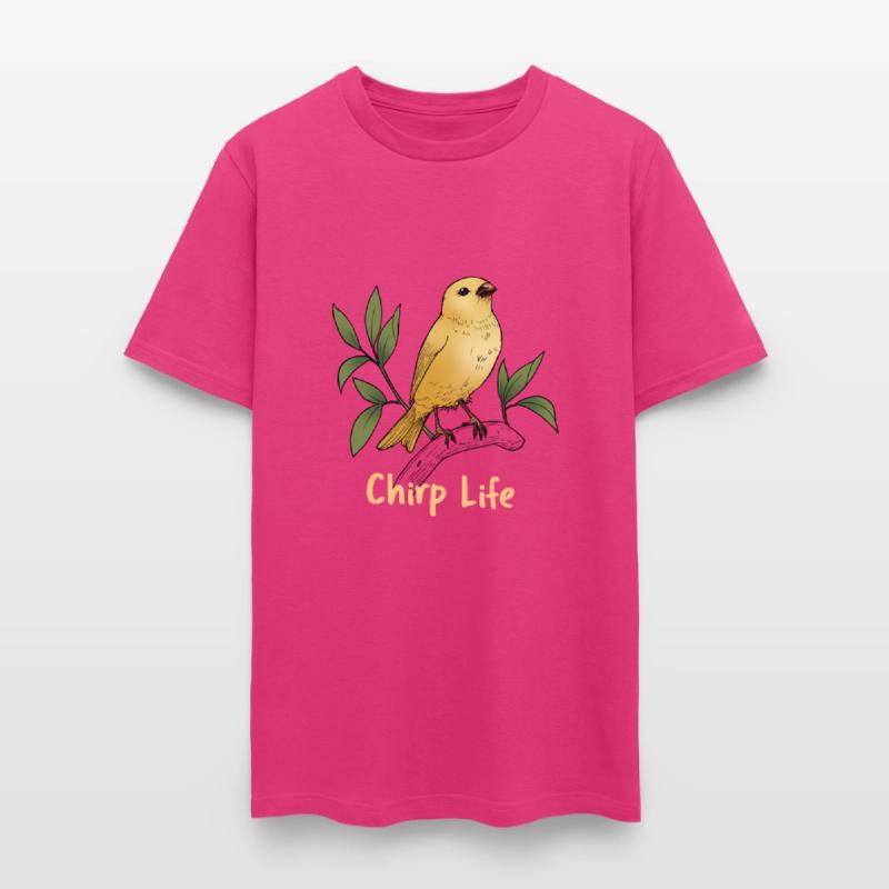 Chirp Life, bird tshirt.