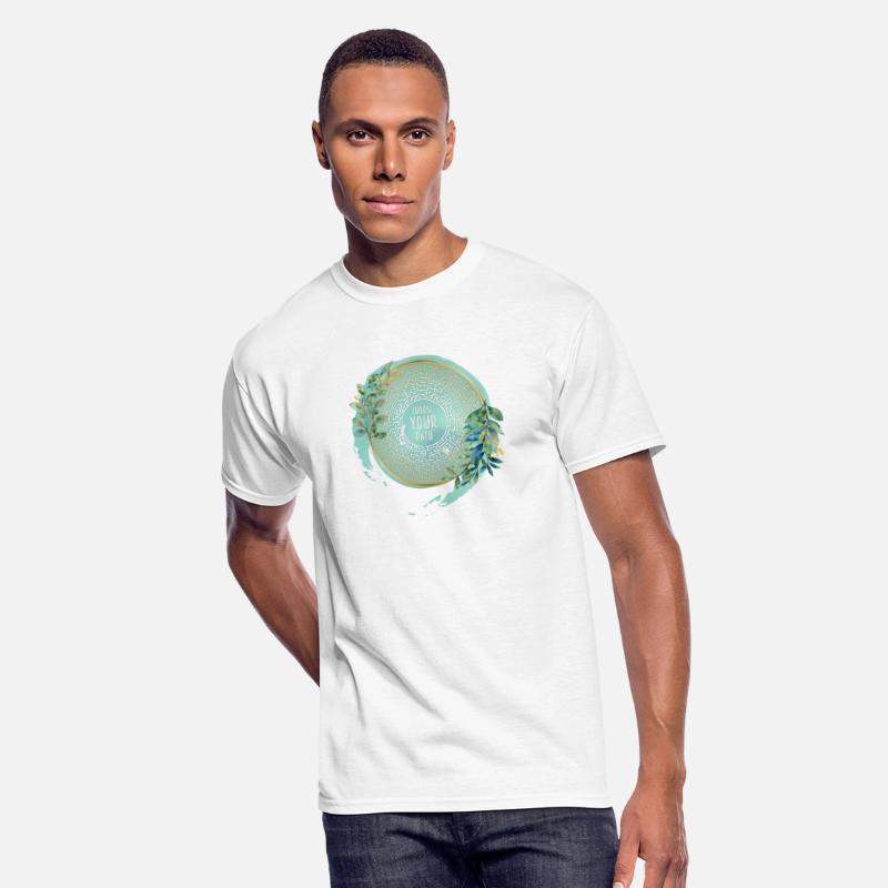 Choose Your Path Maze Mandala & Green Watercolor I