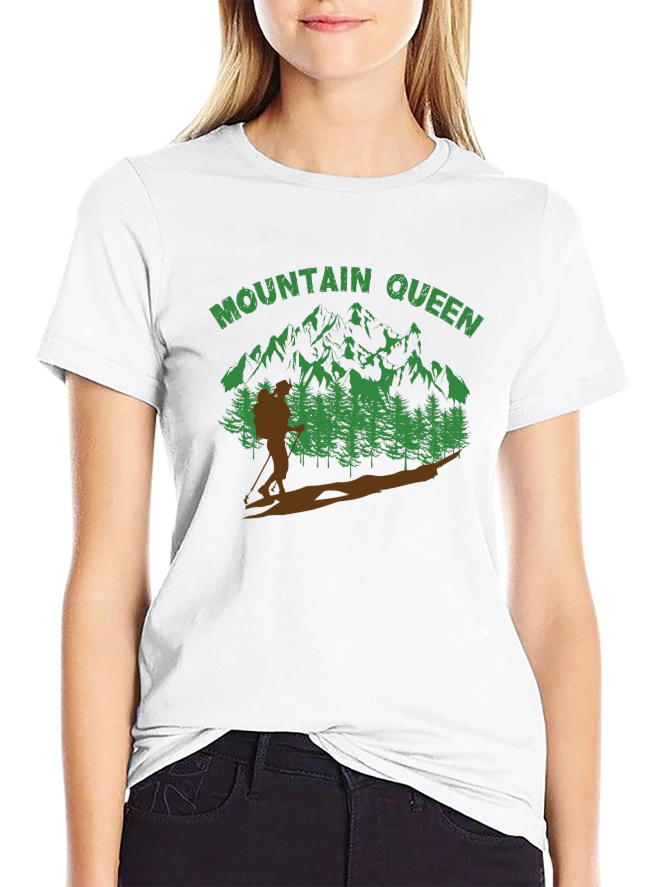 Mountain Queen Graphic Tee - Outdoor Adventure Shirt
