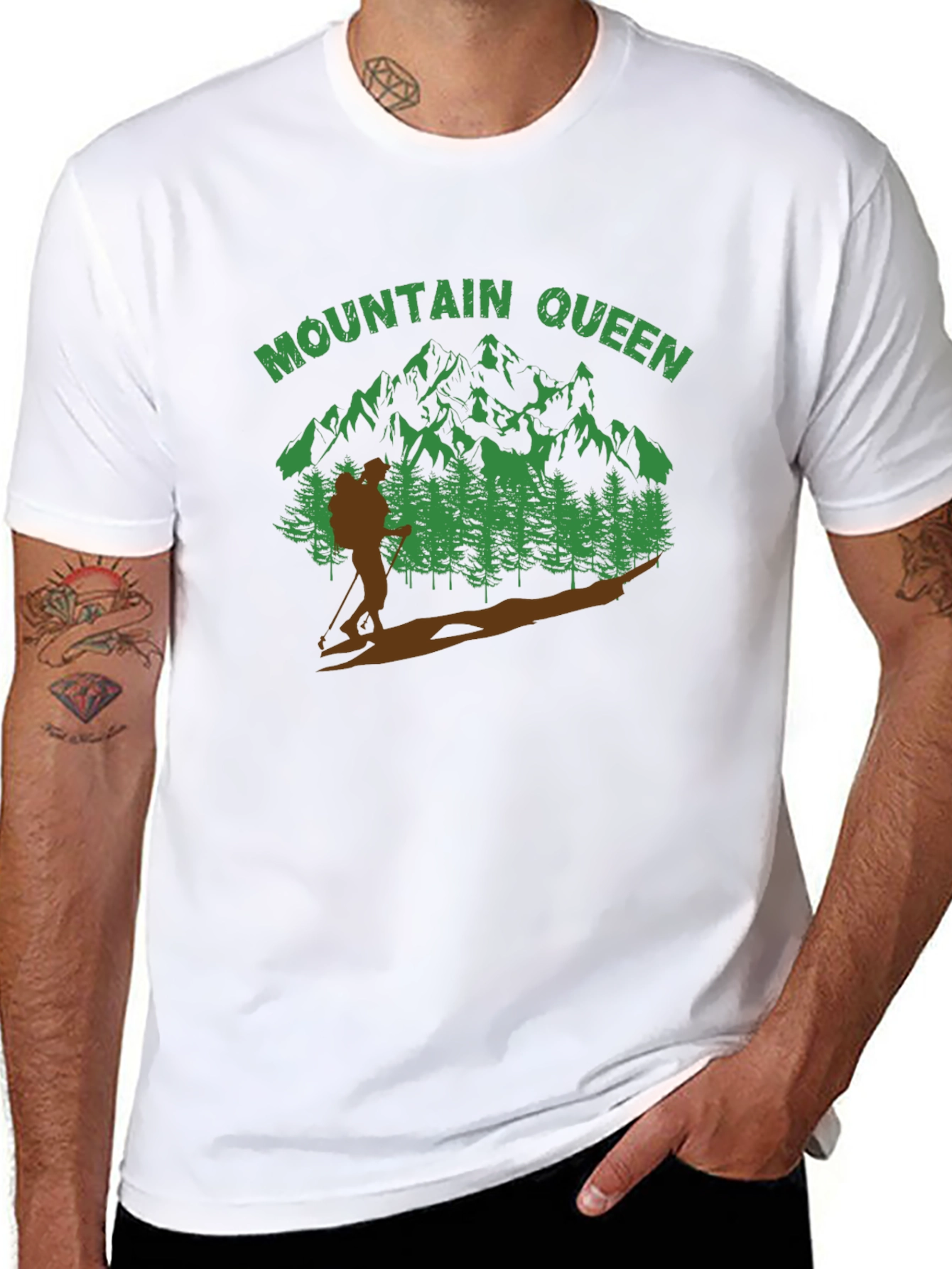 Mountain Queen Graphic Tee - Outdoor Adventure Shirt