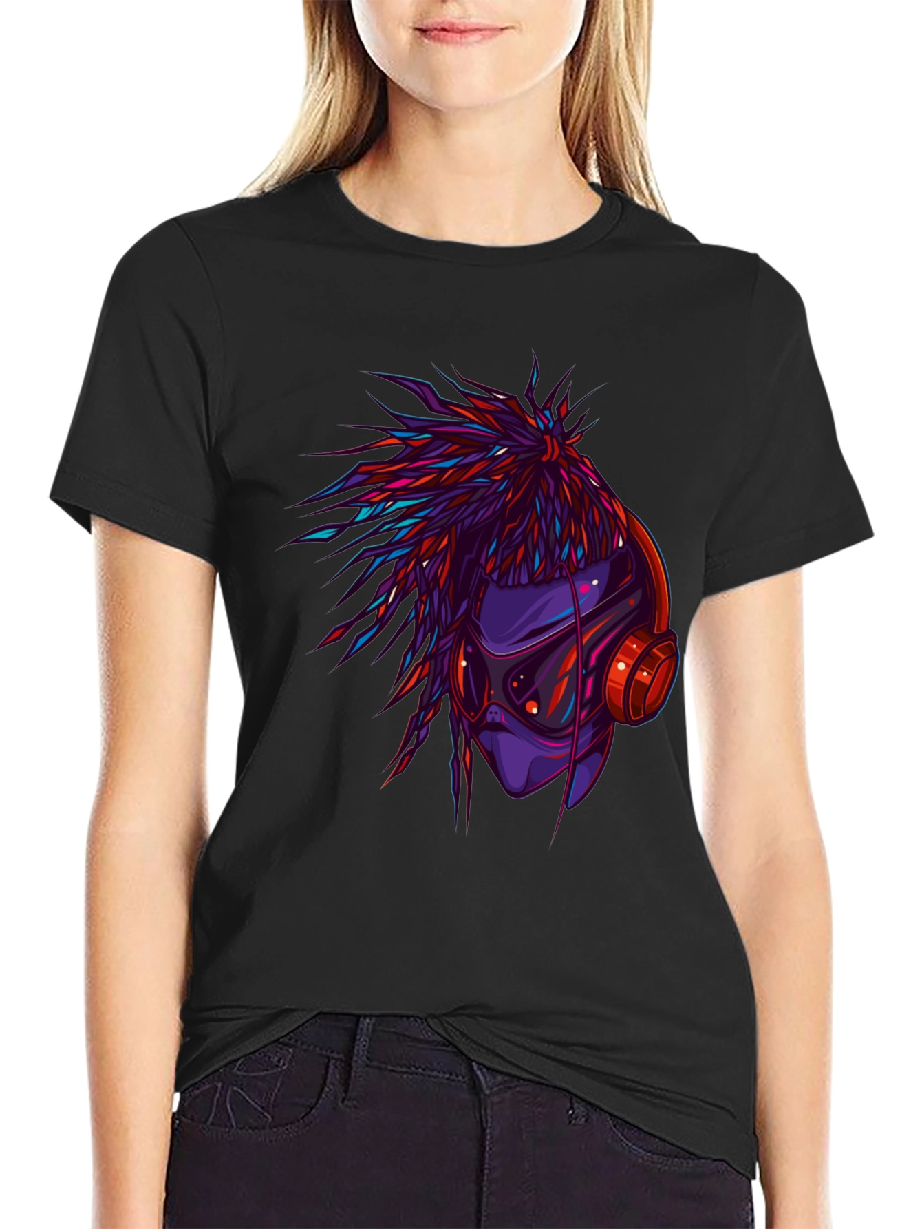 Cyberpunk DJ Graphic Tee - Cool Style